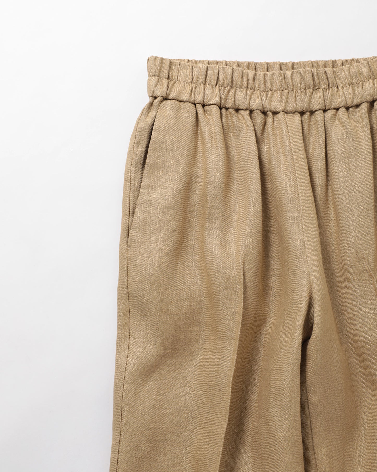 Linen Pin Tuck Easy Trousers
