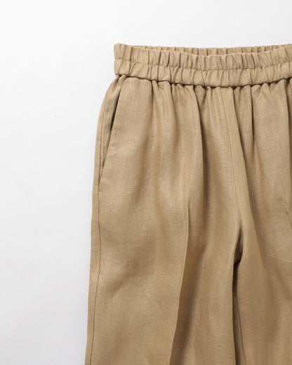 Linen Pin Tuck Easy Trousers