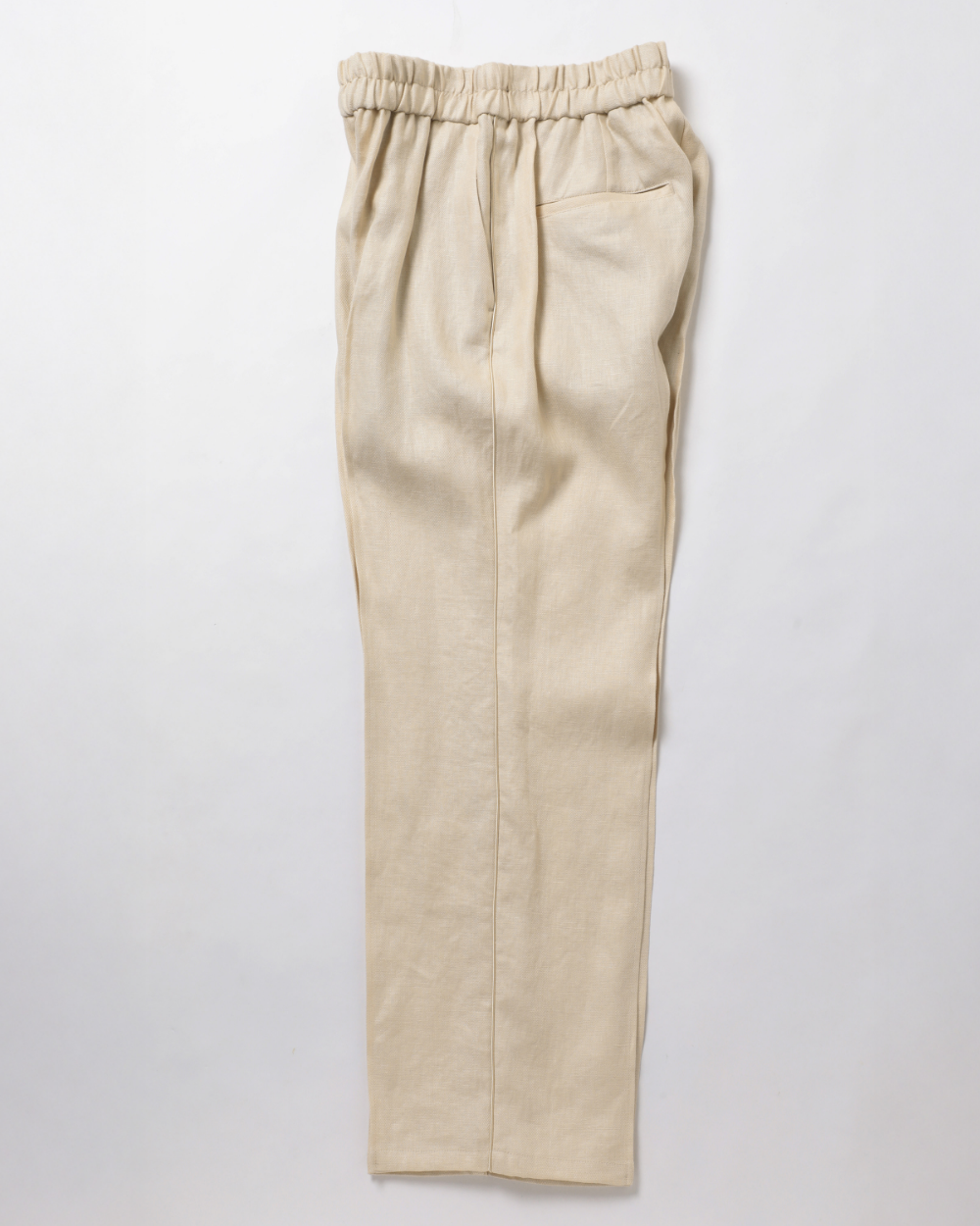 Linen Pin Tuck Piping Pants