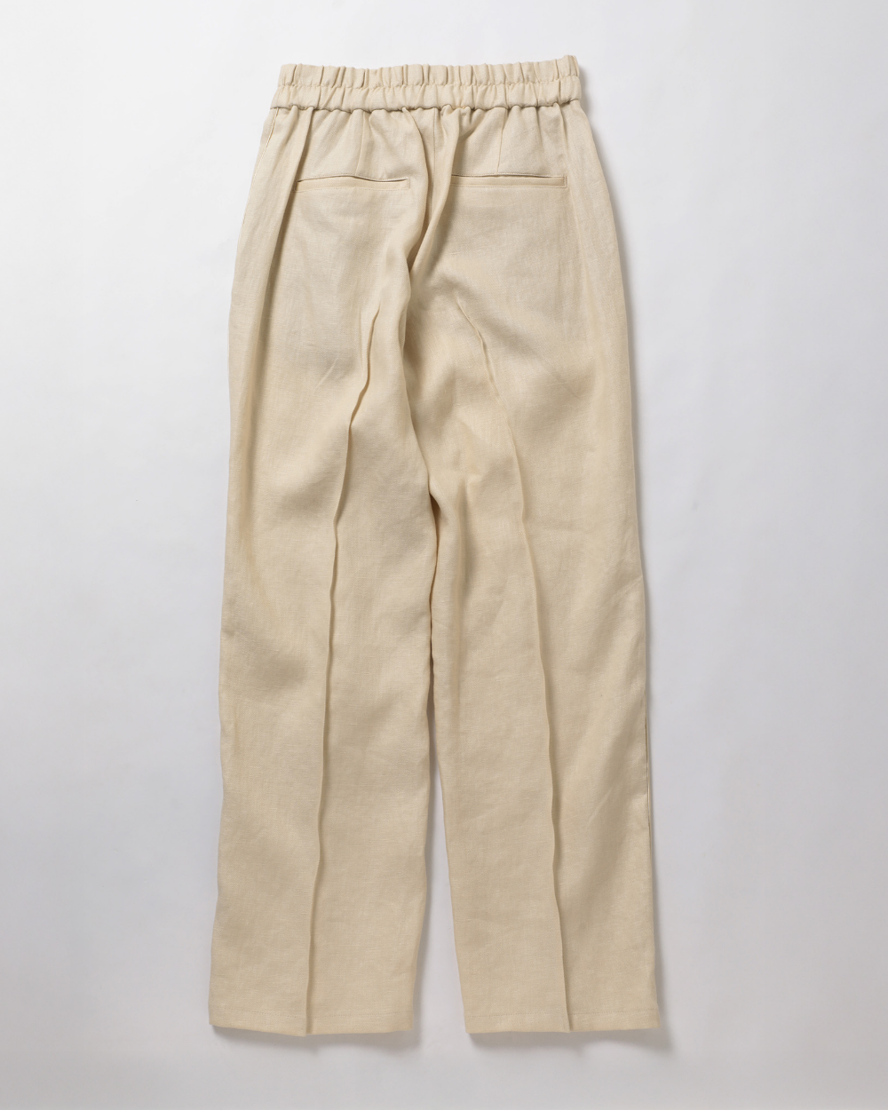 Linen Pin Tuck Piping Pants