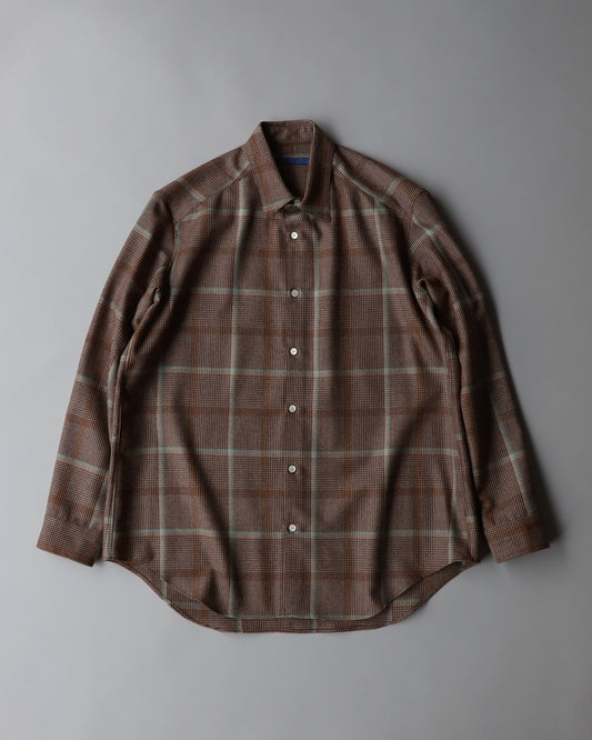 Yoshitaka Miyauchi Fusion Shirt Wool Check