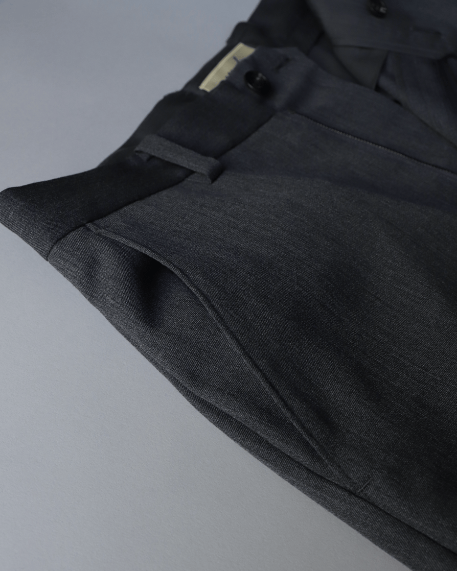 Shoe-cut Trousers Wool