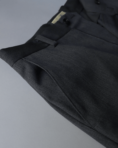 Shoe-cut Trousers Wool