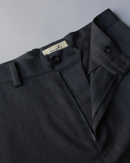 Shoe-cut Trousers Wool