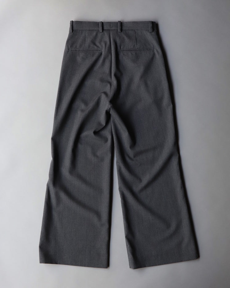 Shoe-cut Trousers Wool