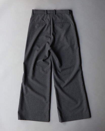 Shoe-cut Trousers Wool