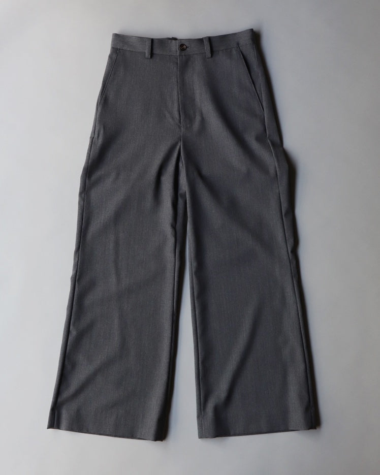 Shoe-cut Trousers Wool